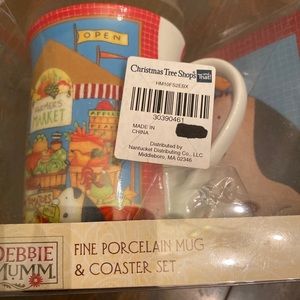 Debbie mumm mug & coaster set new